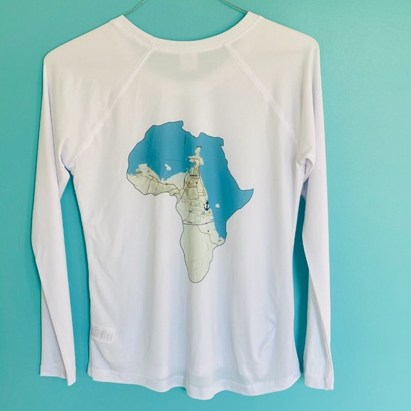 NEW without TAGS Vapor long sleeve rash guard with print of Djibouti - Picture 6 of 9
